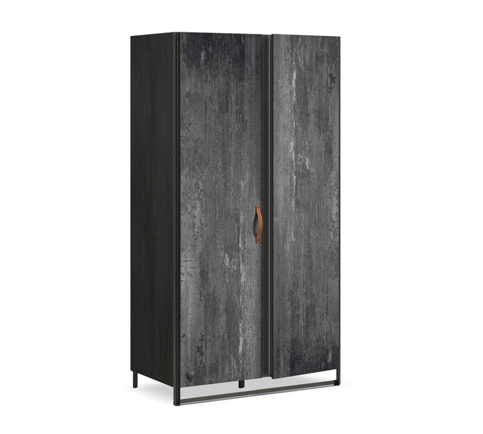 Cilek DARK METAL Kleiderschrank, 2-trg