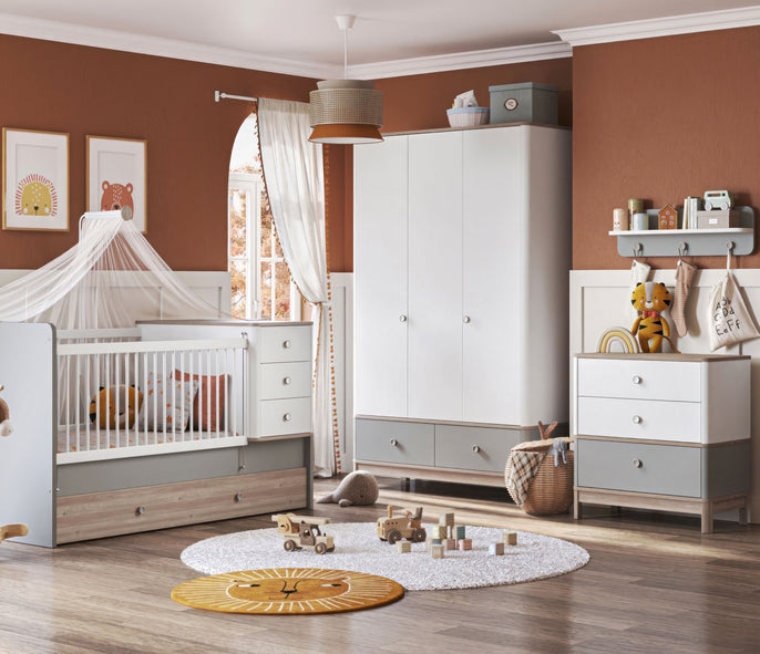 Newjoy BONO GREY Babyzimmer 4-teilig