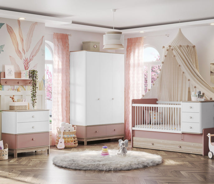 Newjoy BONO PINK Babyzimmer 4-teilig