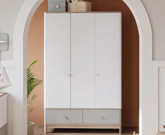 Newjoy BONO GREY Kleiderschrank 3-türig